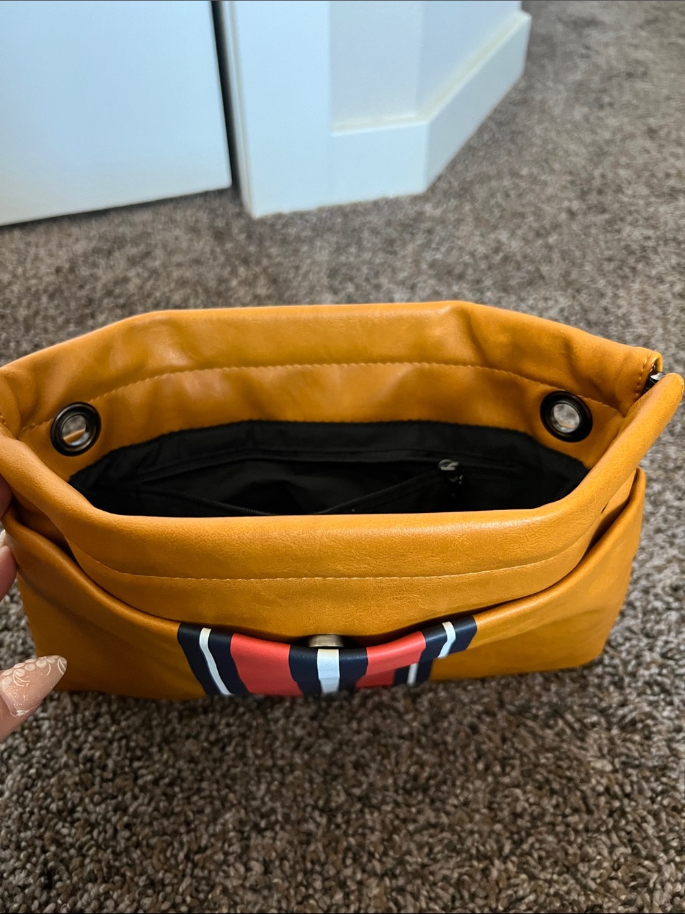Circus by Sam Edelman Mustard Yellow Fold-Over Clutch - Picture 3 of 10
